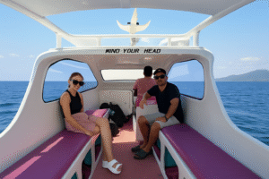 Austrian Couple’s Quick Escape: Effortless Private Speedboat Ride from Teluk Nare to Gili Air at Noon
