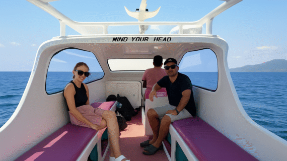 Austrian Couple’s Quick Escape: Effortless Private Speedboat Ride from Teluk Nare to Gili Air at Noon