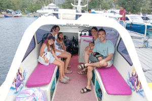 From Portugal to Paradise: Our Family’s Relaxing Private Speedboat Ride from Teluk Nare to Gili Air at Sunset