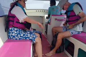 A Relaxing Midday Escape: Tannis & Andrew’s Private Boat Ride from Sheraton Senggigi to Gili Air with Just a Couple of Bags