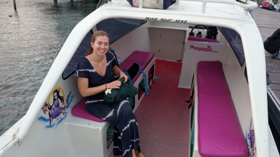 Solo Sunset Ride: Alicia’s Private Speedboat Adventure from Gili Trawangan to Gili Air with Friendly Crew and Zero Hassle