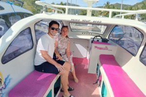 Morning Escape: Sandra & Dennis’s Private Speedboat Ride from Lombok’s Teluk Nare to Gili Trawangan with Luggage in Tow