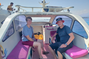 Swiss Couple’s Morning Escape: Private Speedboat Adventure from Gili Meno to Teluk Nare with Friendly Crew and Perfect Views
