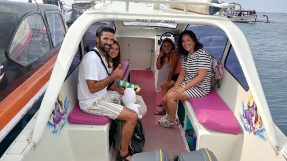 Family Adventure from Lombok Airport to Gili Air: Smooth Private Car and Speedboat Transfer with Internet-Ready Service