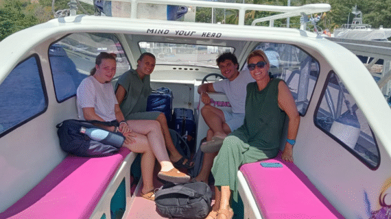 From Qunci Villas to Gili Meno: A Belgian Family’s Relaxing Private Car and Speedboat Adventure with Luggage in Tow