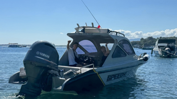 Morning Escape from Teluk Nare to Gili Air: Belgian Couple’s Private Speedboat Adventure with Big Backpacks and Easy Check-In