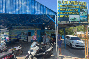 Morning Island Hopping: Dutch Family’s Fun-Filled Private Speedboat Ride from Gili Air’s Zipp Bar to Teluk Nare
