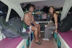 Sunrise Escape: Lukas & Frances’ Early Morning Private Speedboat Adventure from Gili Air to Lombok Airport