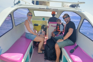 Austrian Family Adventure: Private Speedboat Ride from Teluk Nare to Gili Trawangan with a 6-Year-Old Explorer
