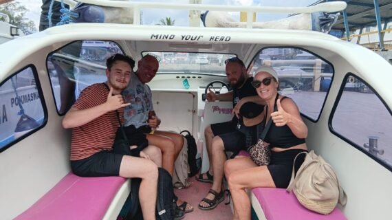 Belgian Friends Set Sail: A Relaxing 2PM Private Speedboat Ride from Bangsal Harbor to Gili Trawangan