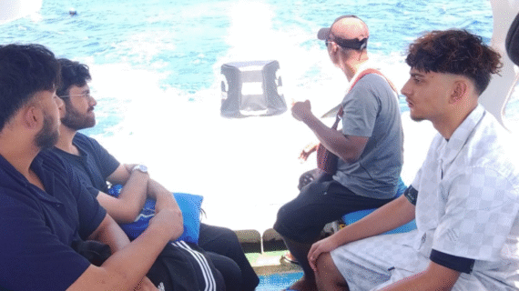From Lombok to Gili Trawangan: A Relaxing Private Speedboat Ride with Friends from the UK, 3 Backpacks, and an 11:45AM Island Adventure