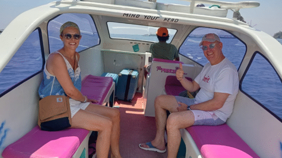 Smooth Sailing from Teluk Nare to Gili Trawangan: Mark & Miranda’s Private Speedboat Adventure with Luggage in Tow