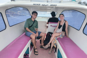 Spanish Travelers’ Smooth Private Speedboat Ride: From Gili Trawangan to Gili Air with Friendly Service and a Breezy Island Welcome