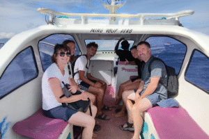 French Family Adventure: Private Speedboat from Gili Air to Gili Meno with Early Morning Check-In and Stress-Free Cash Payment