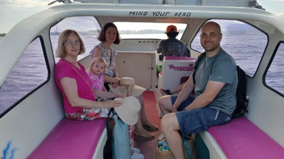 Morning Island Hopping: Our Family’s Easy Private Speedboat Ride from Gili Trawangan to Teluk Nare with Just Handbags and Smiles