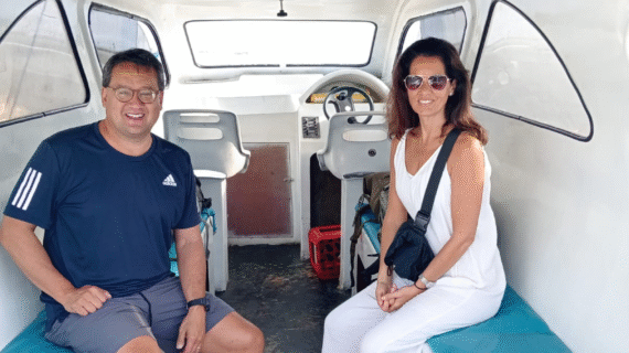 Early Morning Escape: Lew & Jessica’s Private Speedboat Adventure from Gili Meno to Lombok Airport
