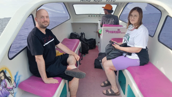 From Bali Skies to Island Vibes: Florian & Karolina’s Effortless 4:45 PM Private Speedboat Adventure from Teluk Nare to Gili Trawangan