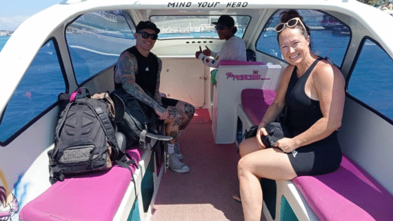Morning Escape: Brandon & Erin’s Private Speedboat Adventure from Gili Air to Teluk Nare