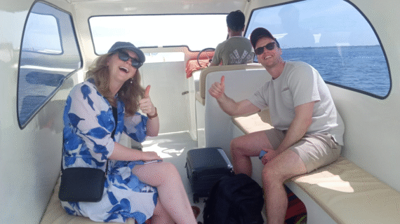 Morning Escape: Samantha & Henry’s Private Speedboat Adventure from Teluk Nare to Gili Air with Friendly Service and Ocean Views