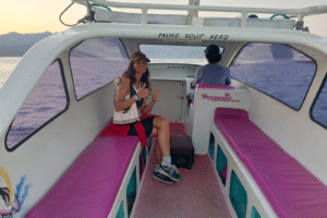 Early Morning Escape: My Private Speedboat and Car Adventure from Gili Air to Lombok Airport Before Sunrise