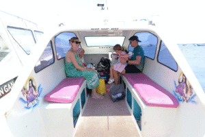 Family Adventure from Teluk Nare to Gili Meno: The Davies’ Midday Private Speedboat Ride with Bags in Tow