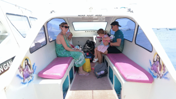 Family Adventure from Teluk Nare to Gili Meno: The Davies’ Midday Private Speedboat Ride with Bags in Tow
