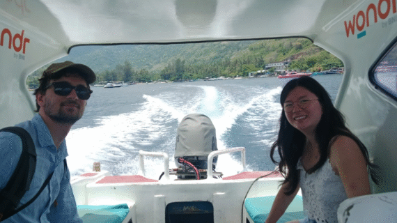 From Kuta Lombok to Gili Meno: Lisa & Luca’s Relaxing Private Speedboat Ride with Door-to-Door Service