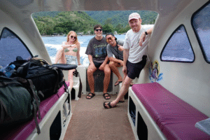 UK Friends Set Sail: A Relaxing Private Speedboat Ride from Teluk Nare to Gili Meno at 1:30 PM