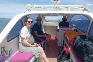 Morning Island Hopping: Jolien & Robert’s Private Speedboat Adventure from Bintang Tiga, Gili Air to Teluk Nare Port