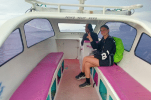 Maeva’s Sunset Voyage: My Private Speedboat Ride from Bangsal to Gili Trawangan for an Effortless Island Arrival