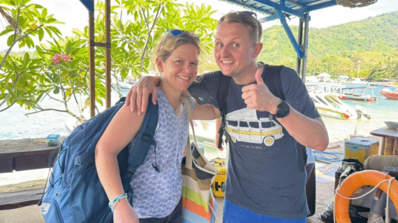 Family Island Hopping Adventure: The Rentouls’ Private Speedboat Journey from Teluk Nare to Gili Air with Kids and Soft Bags in Tow