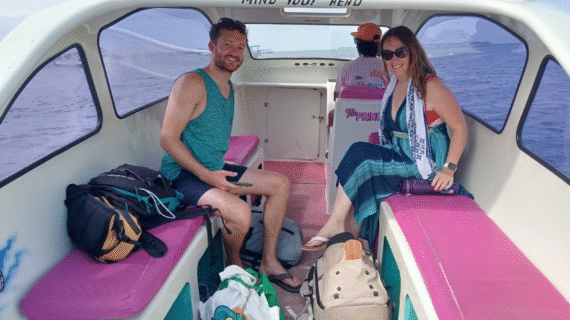 From Senggigi Shores to Mahamaya Paradise: Sarah & Max’s Private Afternoon Ride and Speedboat Adventure to Gili Meno
