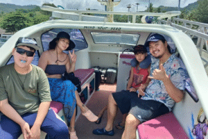 Mongolian Family’s Midday Adventure: From Villa Kamila Senggigi to Gili Trawangan by Private Car and Speedboat