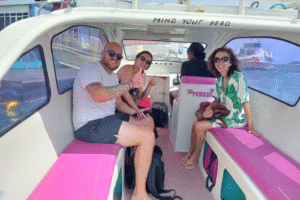 New Year’s Day Adventure: Private Speedboat and Car Ride from Gili Trawangan to Villa Calma, Kuta Lombok with Ana and Friends from Brazil