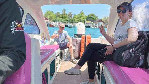 From Lombok Airport to Gili Air: Tom & Siobhan’s Smooth Private Ride with Princess Speedboat After a Flight Delay