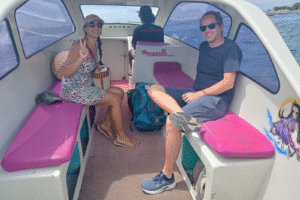 Midday Island Escape: Alexandre & Cecilia’s Private Speedboat Adventure from Gili Air to Gili Meno