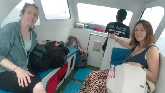 Morning Island Escape: Jo & Vanessa’s Private Speedboat Adventure from Teluk Nare to Gili Air with Easy Onboard Payment