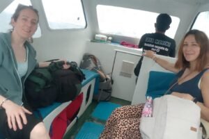 Morning Island Escape: Jo & Vanessa’s Private Speedboat Adventure from Teluk Nare to Gili Air with Easy Onboard Payment