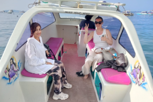 From Lombok Airport to Gili Air: Abi & Ravinder’s Smooth 2:30PM Private Car and Speedboat Adventure