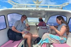 Midday Island Escape: Oscar & Tia’s Private Speedboat Adventure from Gili Trawangan to Teluk Nare