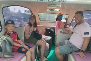 Austrian Friends’ Island Hop: Our Relaxing Private Speedboat Ride from Gili Air to Teluk Nare with Luggage in Tow