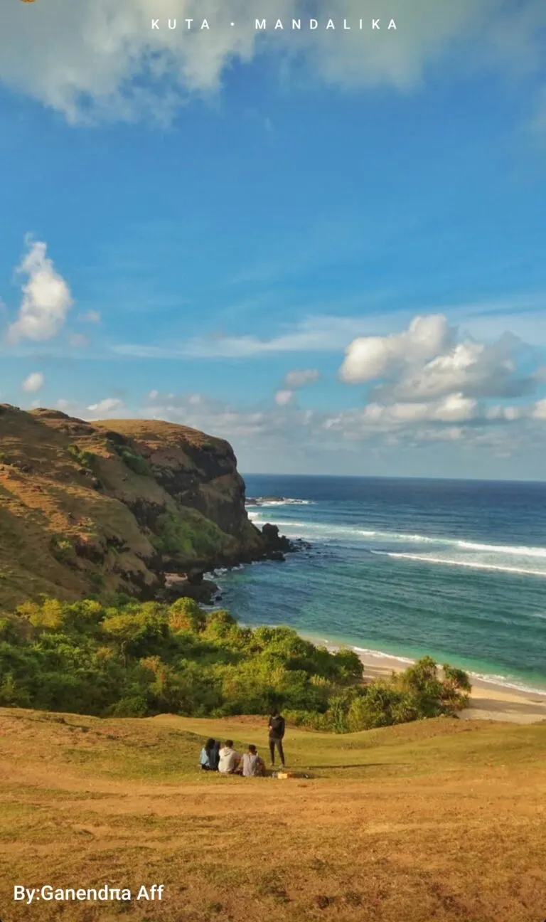 Kuta Mandalika Beach on Lombok Island