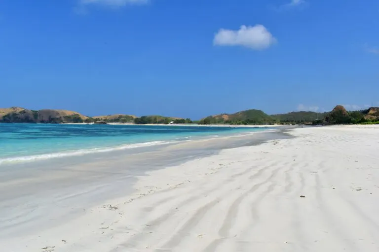 Tanjung Aan Beach near the Mandalika coast