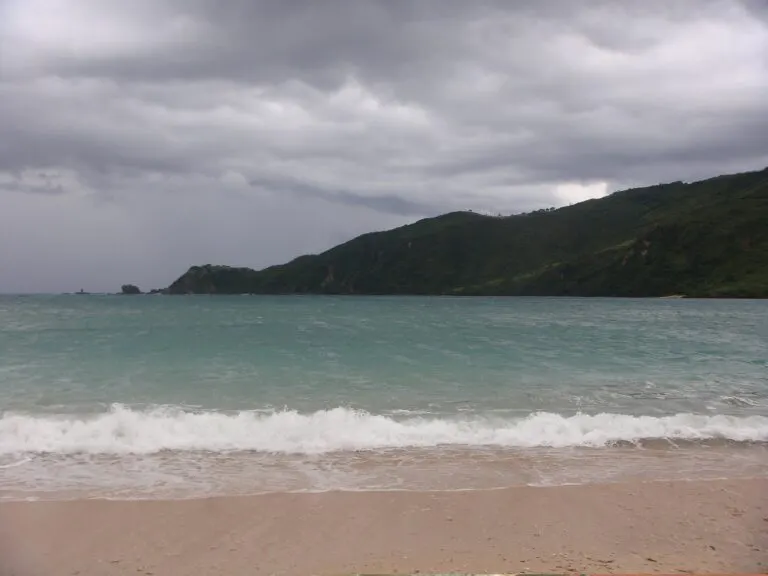 Open beach landscape in the Mandalika area