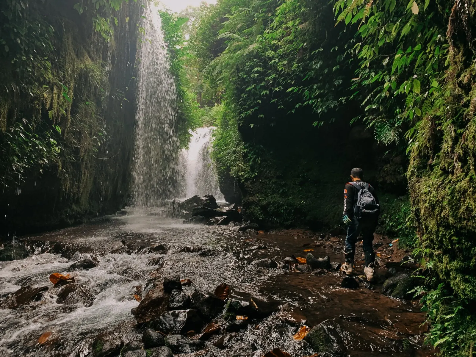 Waterfall and Jungle dirt bike tour in Central Lombok Indonesia