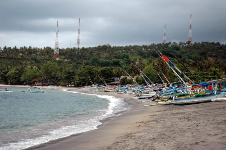 Boats at Senggigi Beach Lombok