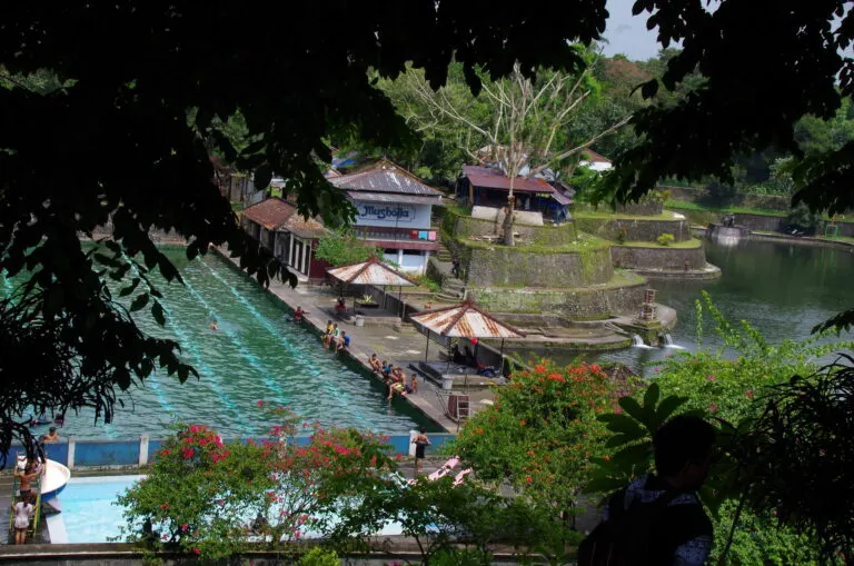 Pool area at Taman Narmada Lombok
